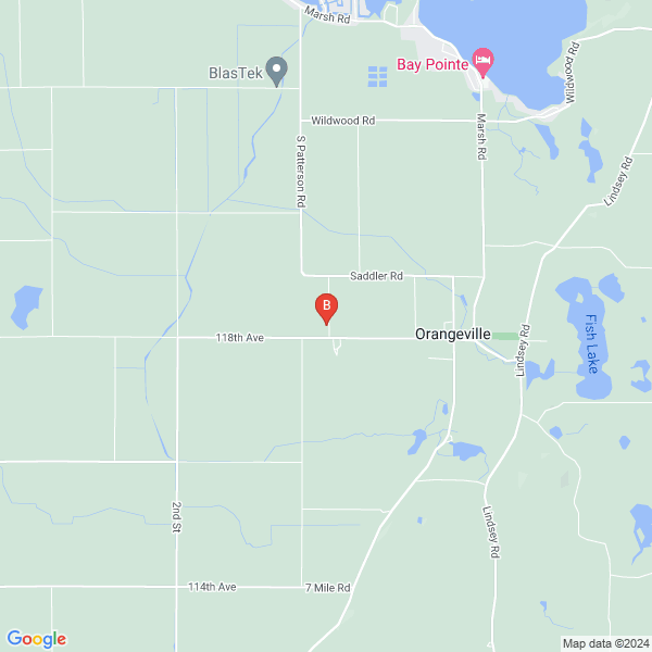 The AppShark location map: 6880 Dennison Rd, Plainwell, MI