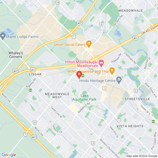 Ontario Conservatory of Music location map: 6905 Millcreek Drive, Mississauga, Ontario L5N 6A3, Mississauga, Ontario