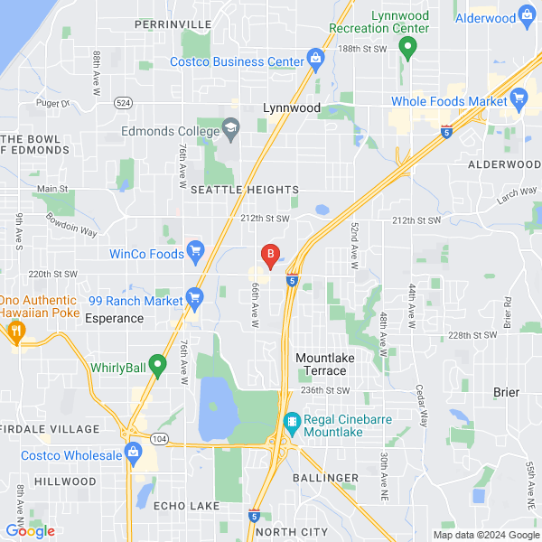 Sound Legal Solutions location map: 6100 219th Street SW Suite 480, Mountlake Terrace, Washington