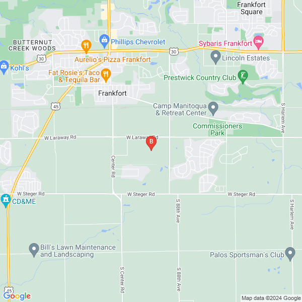 Rovak Colorist Services location map: 1, Frankfort, IL