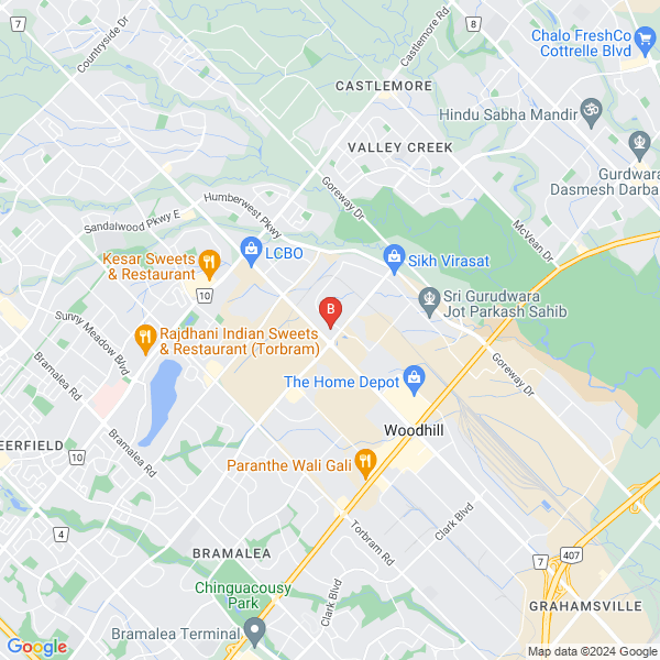 Ontario Conservatory of Music location map: 4 Automatic Road, Brampton, Ontario
