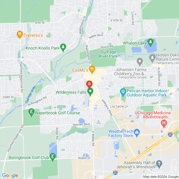JW Aviation location map: 130 S Clow International Pkwy B, Bolingbrook, Illinois